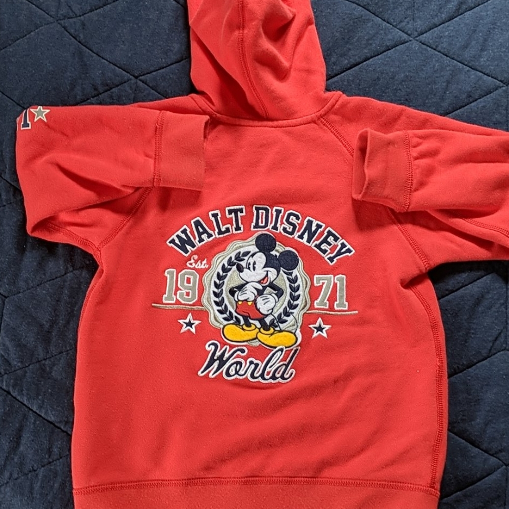 Kid's Walt Disney Mickey Zip-up Hoodie - Sz xs